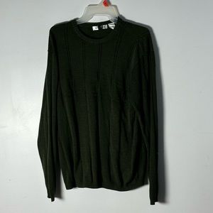 Mens Axcess Olive Green Sweater Large L